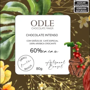 Chocolate Intenso 60% Cacau com Grãos de Café