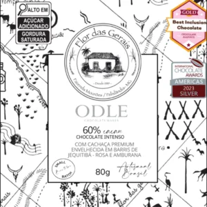 Chocolate Intenso 60% com Cachaça Envelhecida - 80g