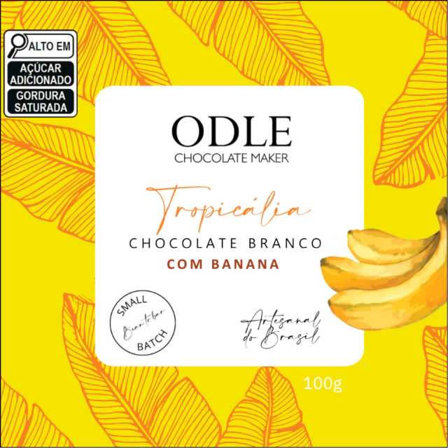 Chocolate Branco 33% Cacau com Banana - 100g