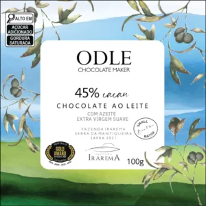 Chocolate ao Leite 45% Cacau com Azeite de Oliva Extra Virgem Irarema