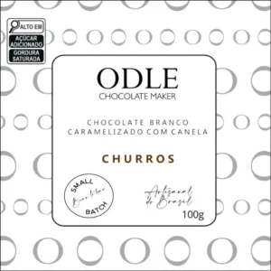 Chocolate Branco 33% Cacau Caramelizado com Canela (Churros) - 100g