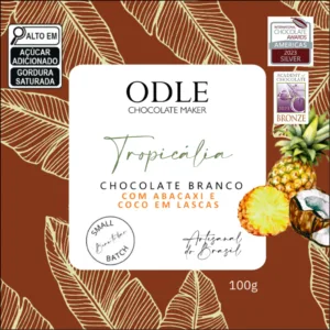 Chocolate Branco 33% Cacau com Abacaxi e Coco - 100g
