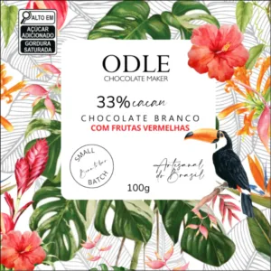 Chocolate Branco 33% Cacau com Frutas Vermelhas